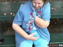 Granny Lustrous Around Public