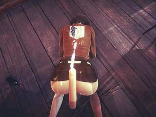 [Atak na Titan] POV Znalazłeś Mikasę w barze (porno 3D 60 FPS)