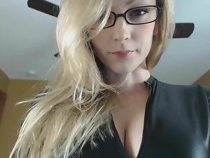 چمکدار کی catsuit JOI CEI