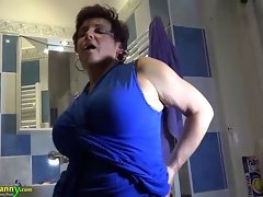 Elderly matures take off panties